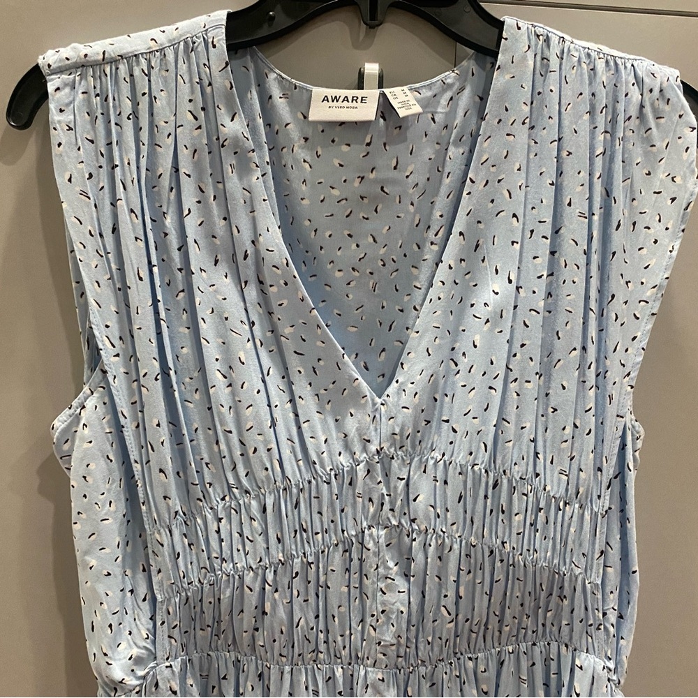 Vero Moda Aware Light Blue Patterned Dress - Picture 3 of 6